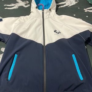 Tempo Storm Snowboard Jacket - Size XL - Blue/White
